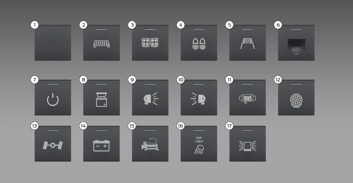 Switch Bank Accessory - Custom Switches