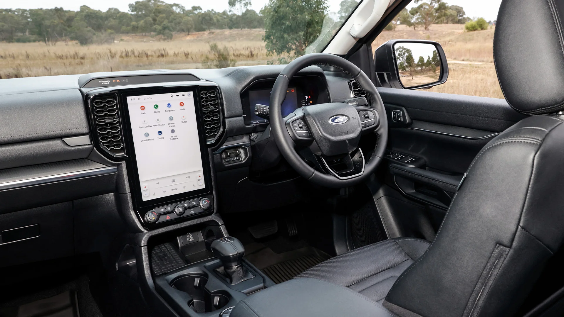 Modern Ford SUV driver dashboard