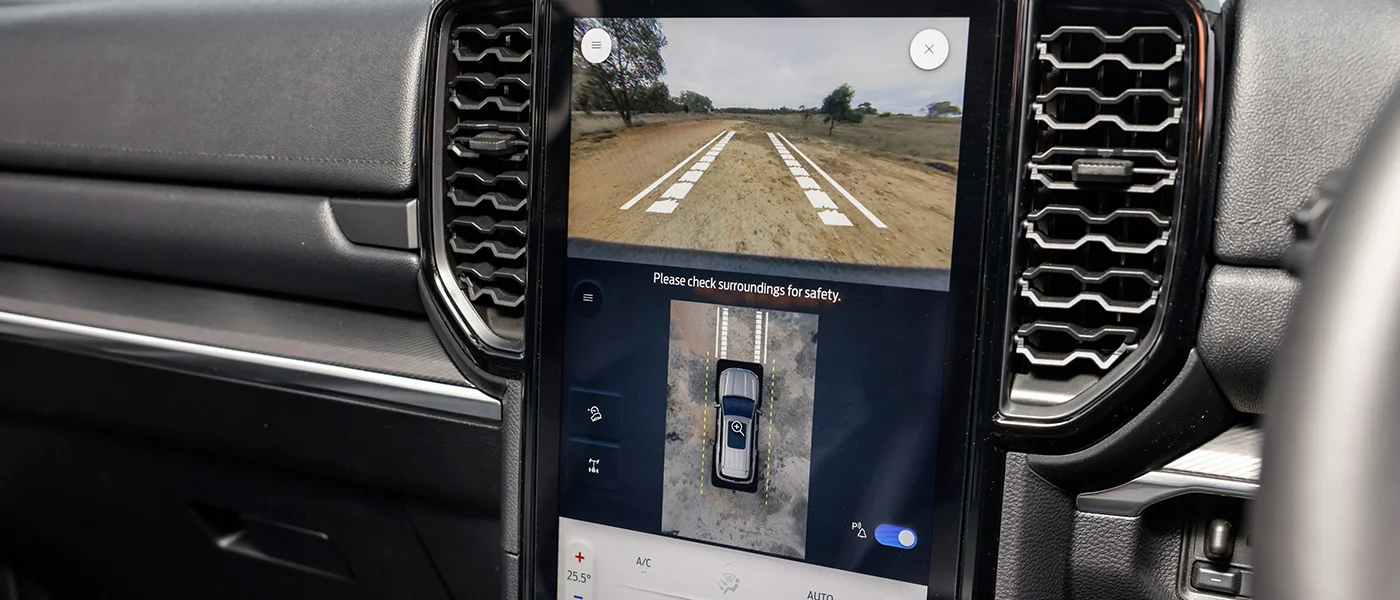 Surround-view parking camera display