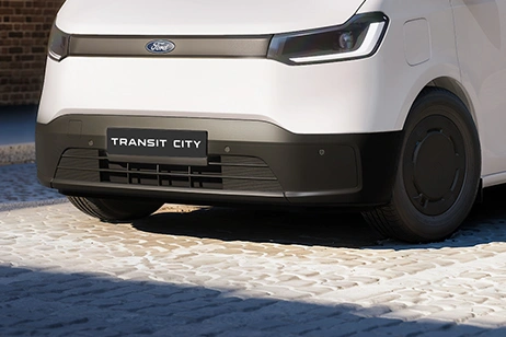 Front bumper and headlight close-up