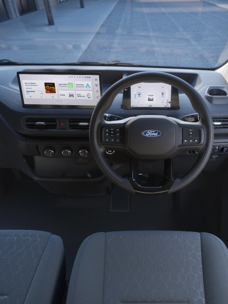 Interior dashboard and steering wheel