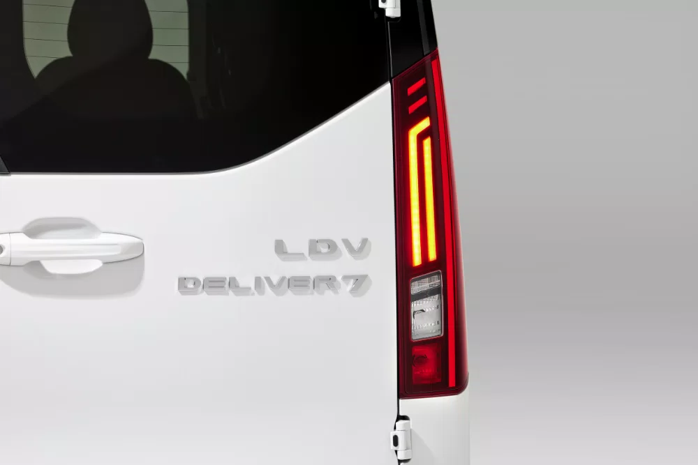 New LDV Deliver 7 Van rear light design