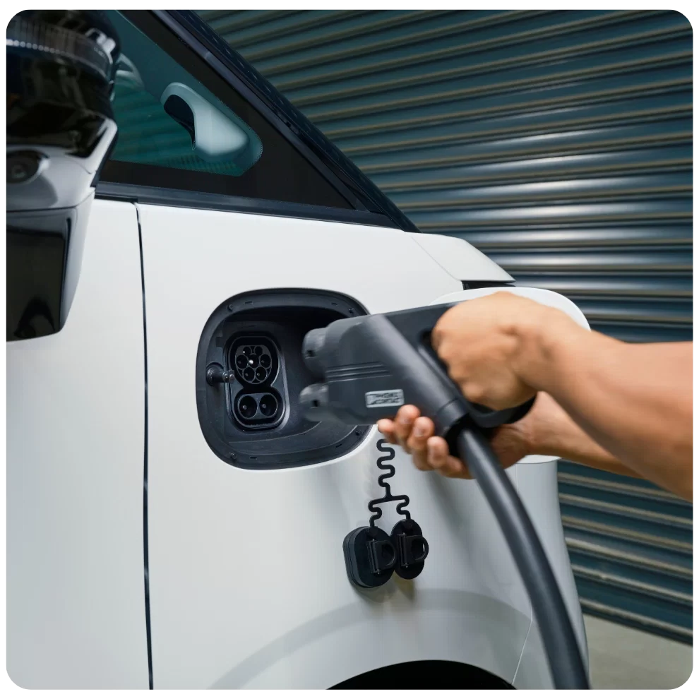 LDV eDeliver 5 electric van being DC fast charged from 20 to 80 percent in approximately 36 minutes