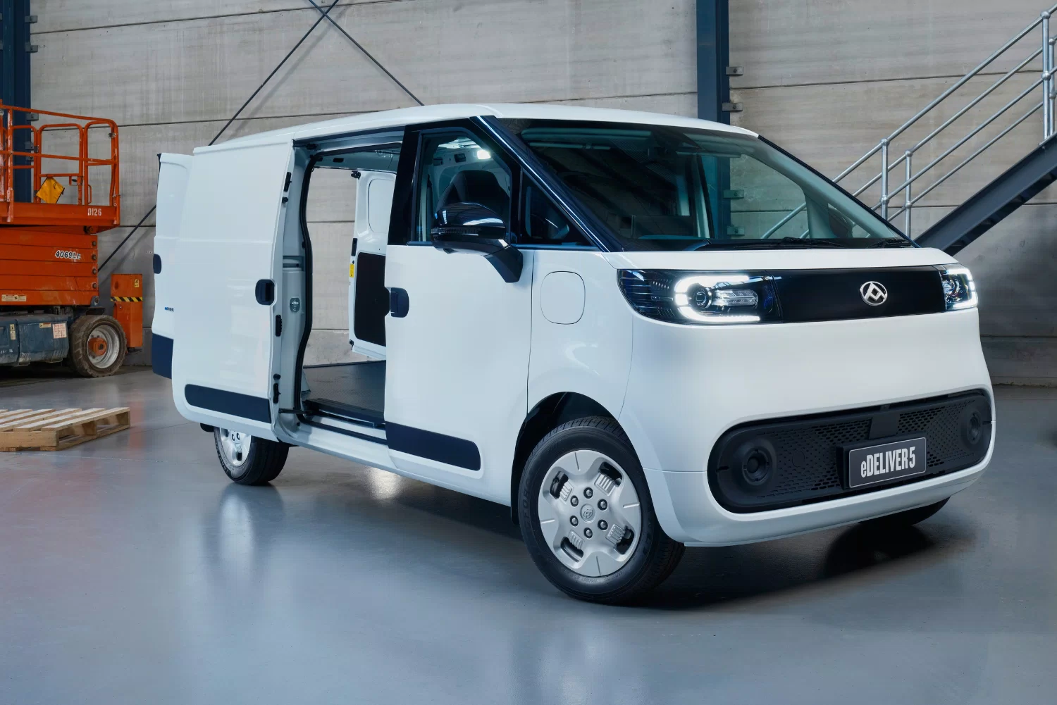 Fleet of LDV eDeliver 5 electric vans for last-mile delivery and commercial logistics