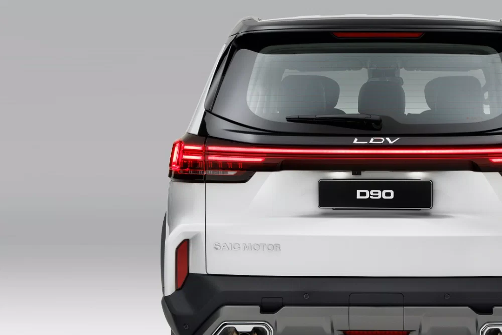 Close up of the rear LED Lights on the New 2025 LDV D90