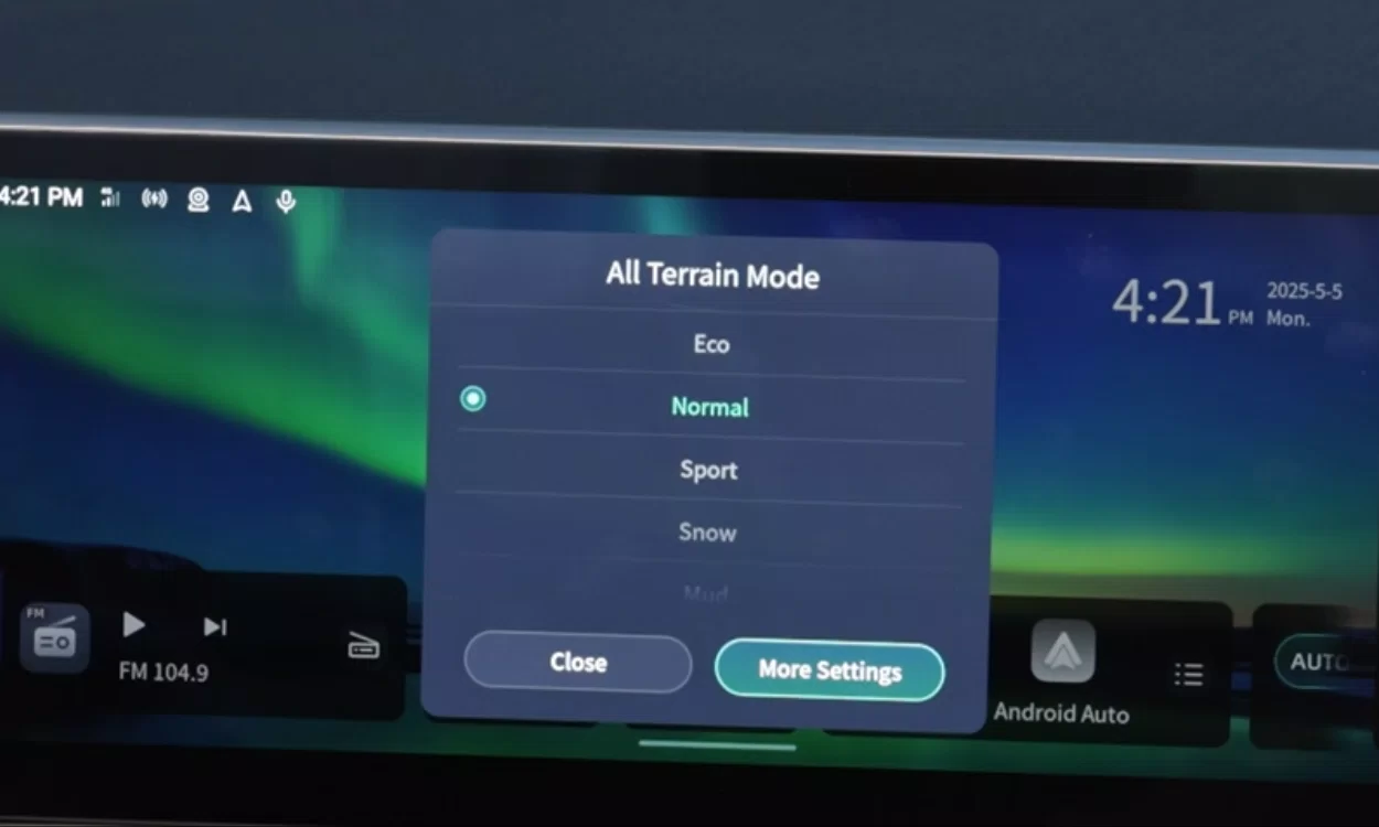 TERRON 9 4x4 TERRAIN MODES