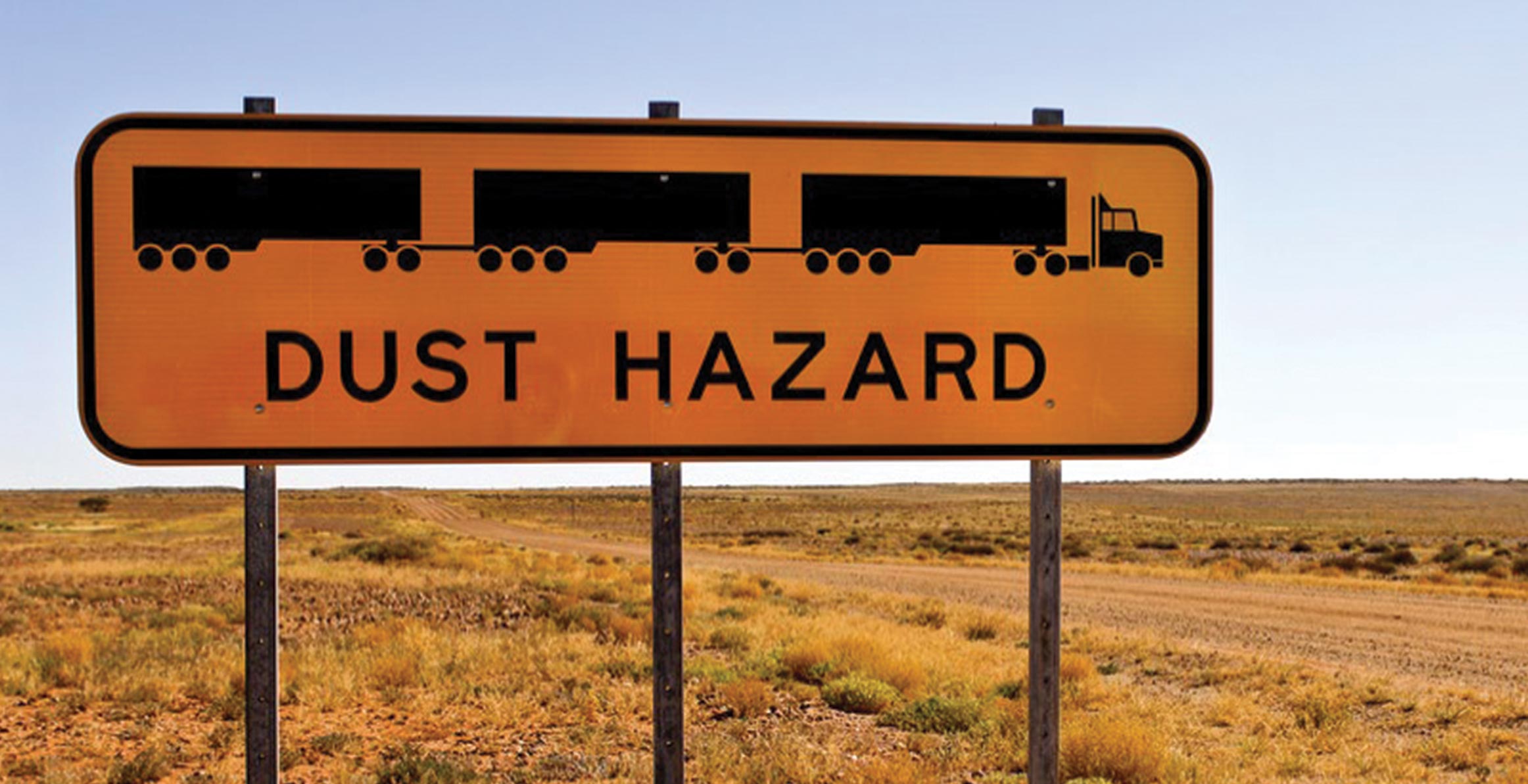 'Dust hazard' sign