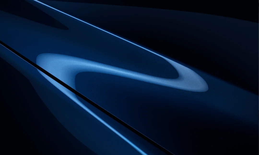 New Navy Blue Mica Close-up