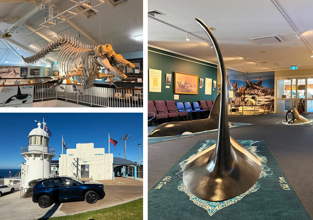 Eden Killer Whale Museum exterior and exhibits, Eden NSW Twofold Bay