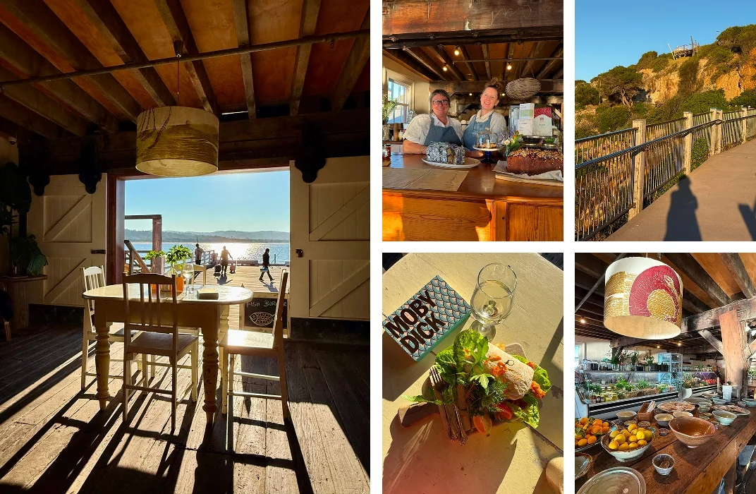 The Wharf Local restaurant and accessible headland walkway lookouts, Tathra NSW South Coast