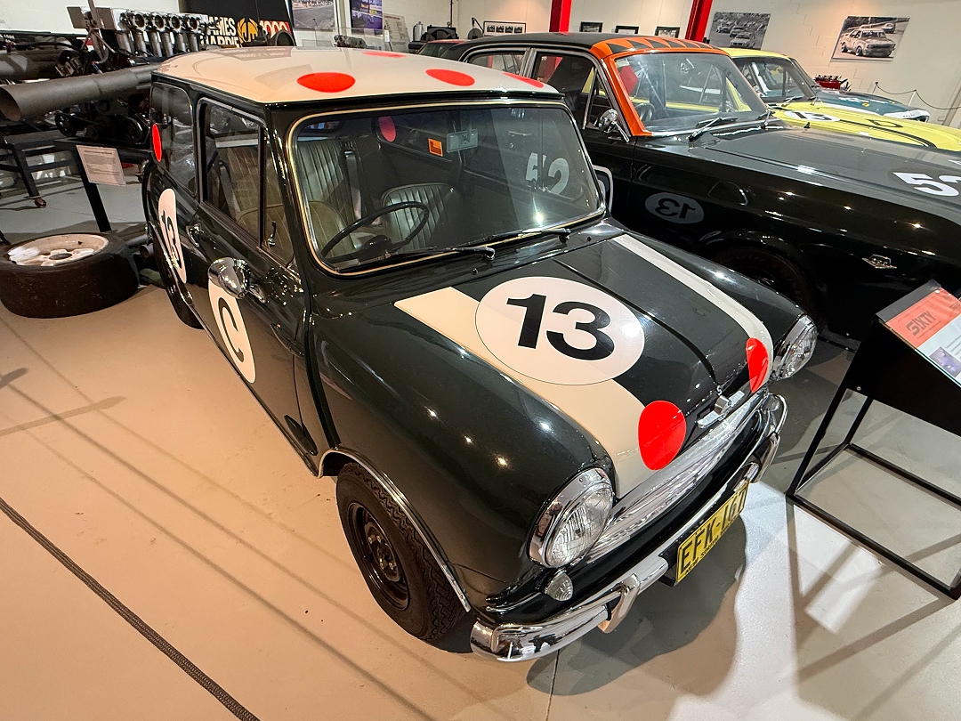 Mini Cooper S; (replica) 1966 Gallaher 500, win, Rauno Aaltonen & Bob Holden; livery restored to that race