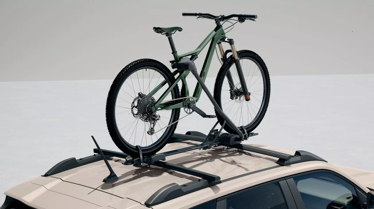 Adapters for bicycle rack on roof bars