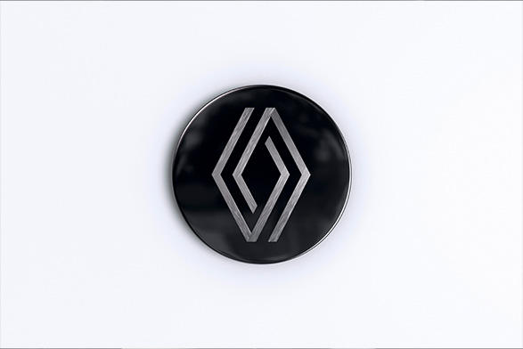 Renault centre caps - black