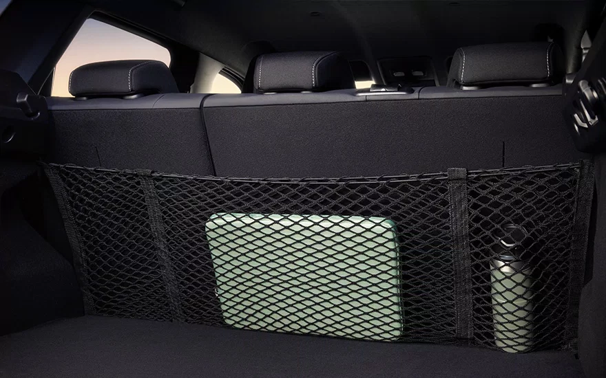 Vertical boot storage net