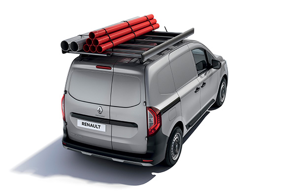 Aluminium roof rack with loading roller