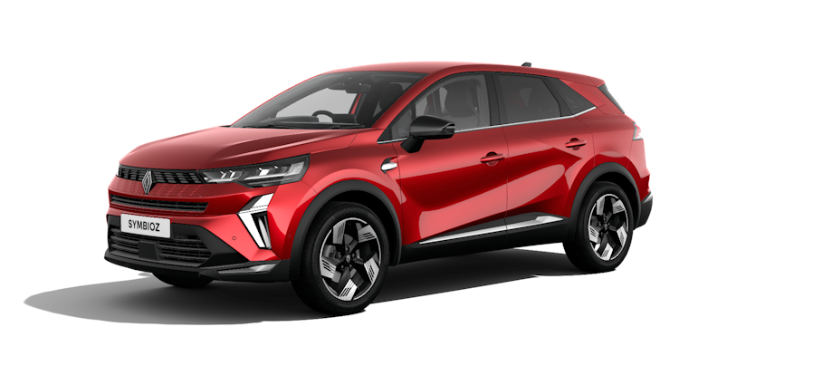 SYMBIOZ techno - mild hybrid in Flame Red, 360 degree view