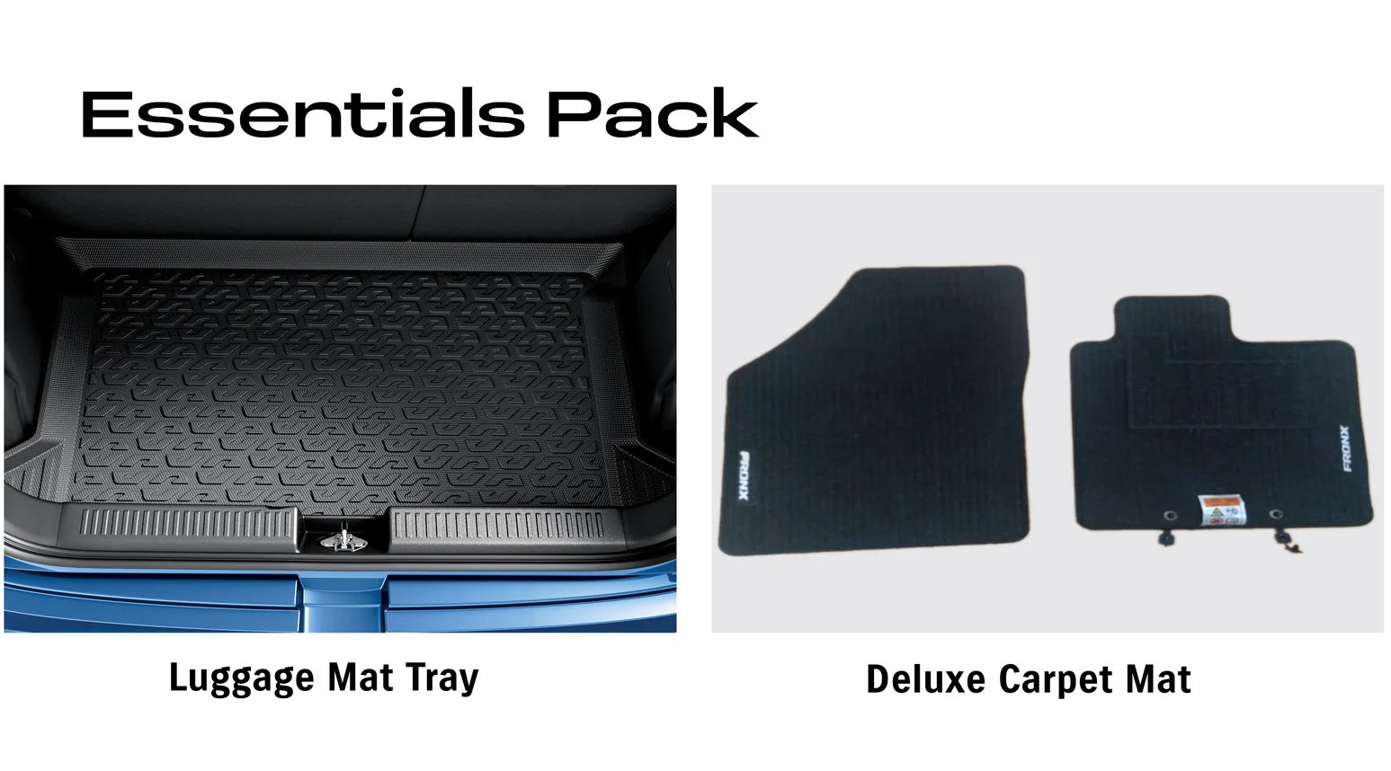 Fronx Essentials Pack (Luggage Mat Tray + Deluxe Carpet Mats)