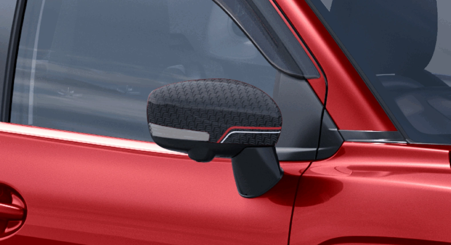 Fronx Outside Rear View Mirror Cover - Red Dash Finish