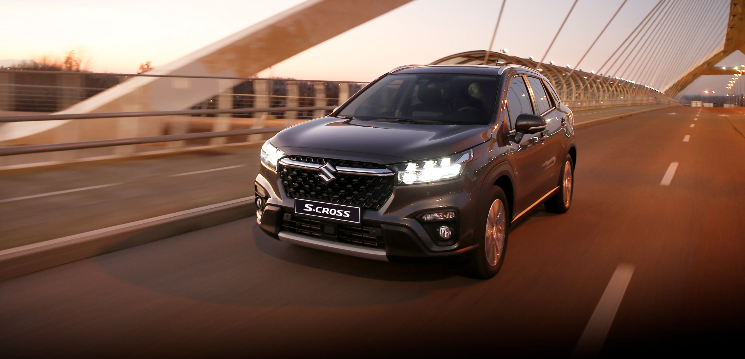 S-Cross on city freeway