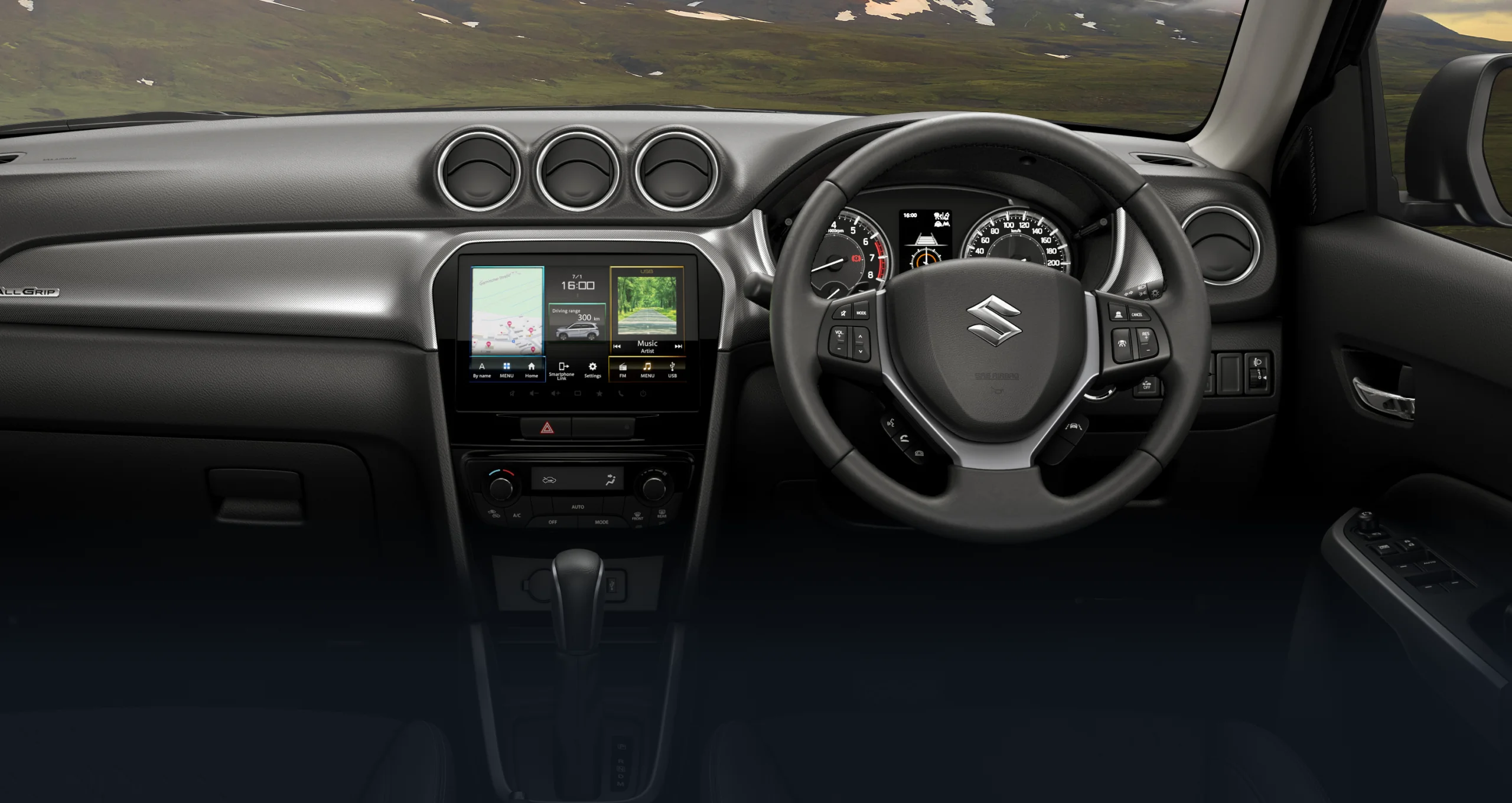 9" infotainment screen