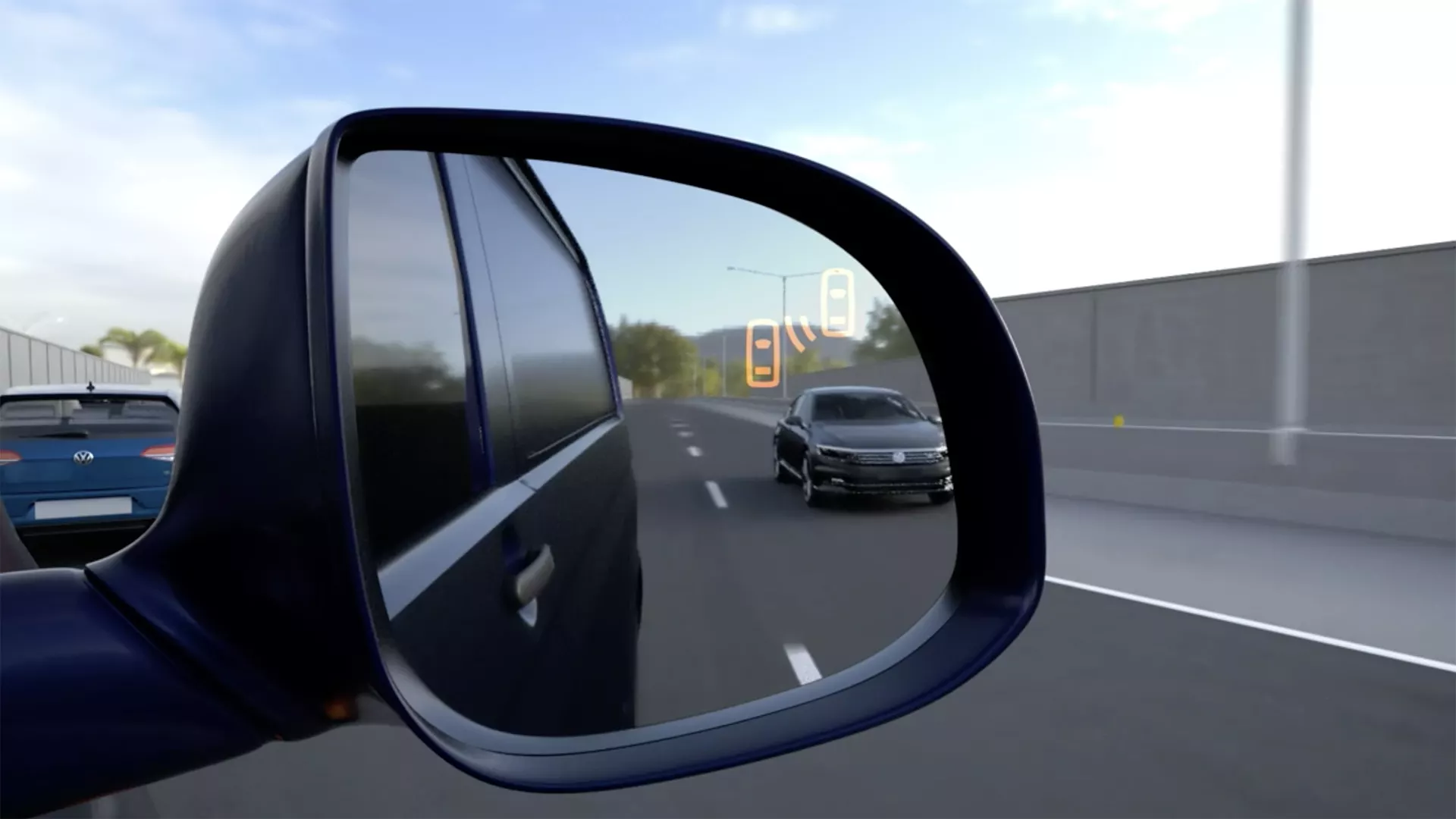 Volkswagen rear view safety alerts