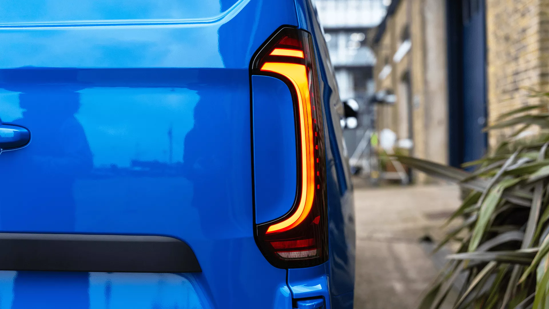 Back of the Volkswagen Transporter Van